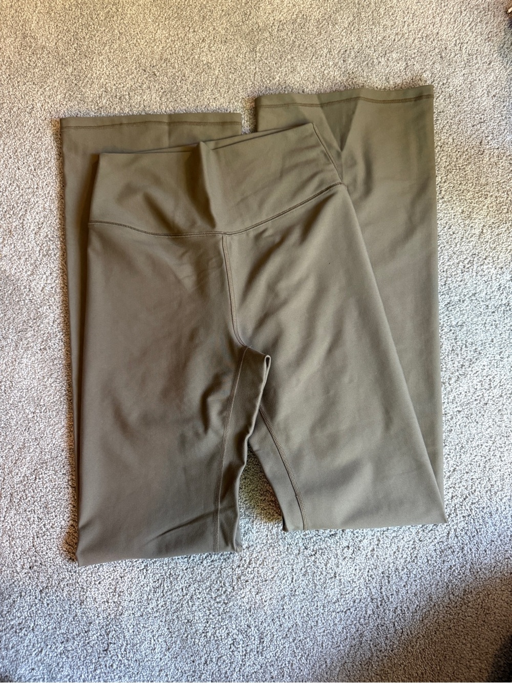 Abercrombie & Fitch Olive Green High-Waist Leggings